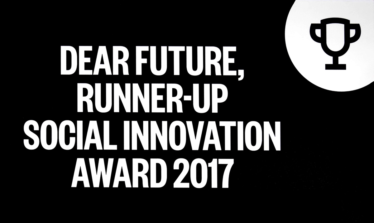 Dear future, Runner-up Social Innovation Award 2017
